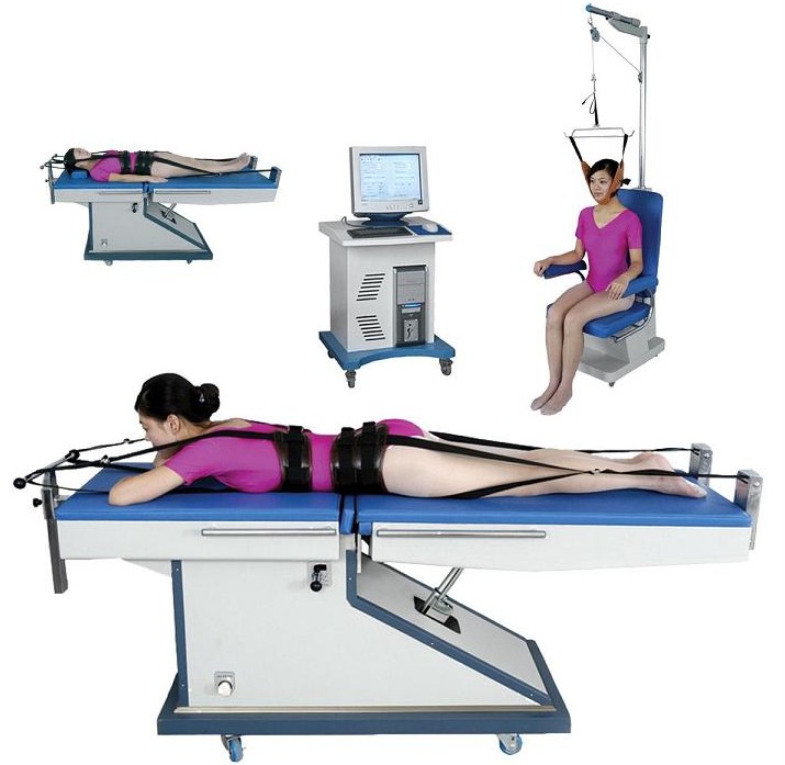 俯卧式腰椎牵引治疗床( 三微电脑牵引床 )