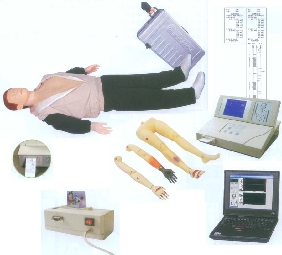 高级智能心肺复模拟人