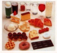 高卡路里食品模型常规