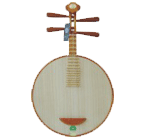 敦煌637-花梨木月琴