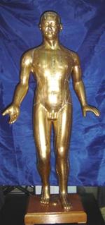 针灸铜人｜中医针灸铜人|十四经穴针灸铜人模型（100CM