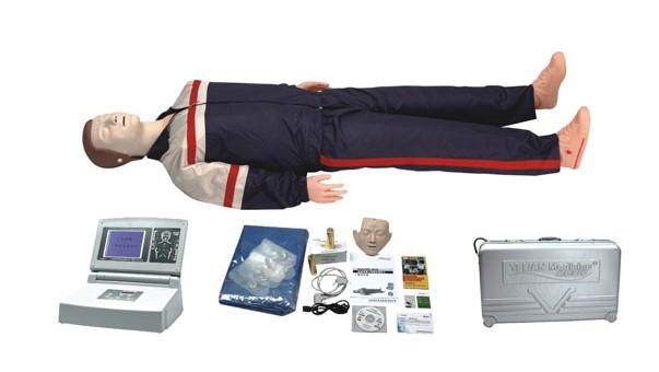 高级大屏幕液晶彩显全自动电脑心肺复苏模拟人