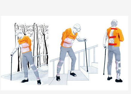 高级着装式老年偏瘫护理模拟服