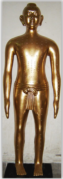 仿古针灸铜人（玻璃钢材质）