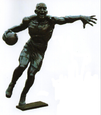 投篮 铜雕