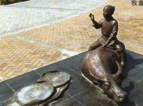 牧童 铜雕